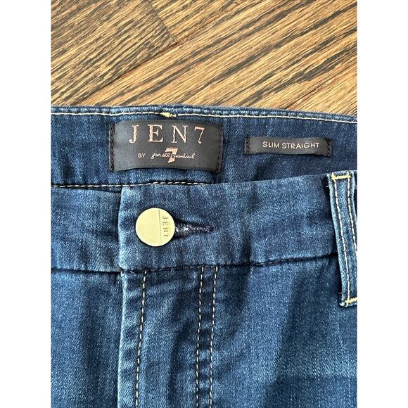 JEN 7 By 7 For All Mankind Womens Size 18 Blue Slim Straight Jeans NWT - Picture 6 of 11